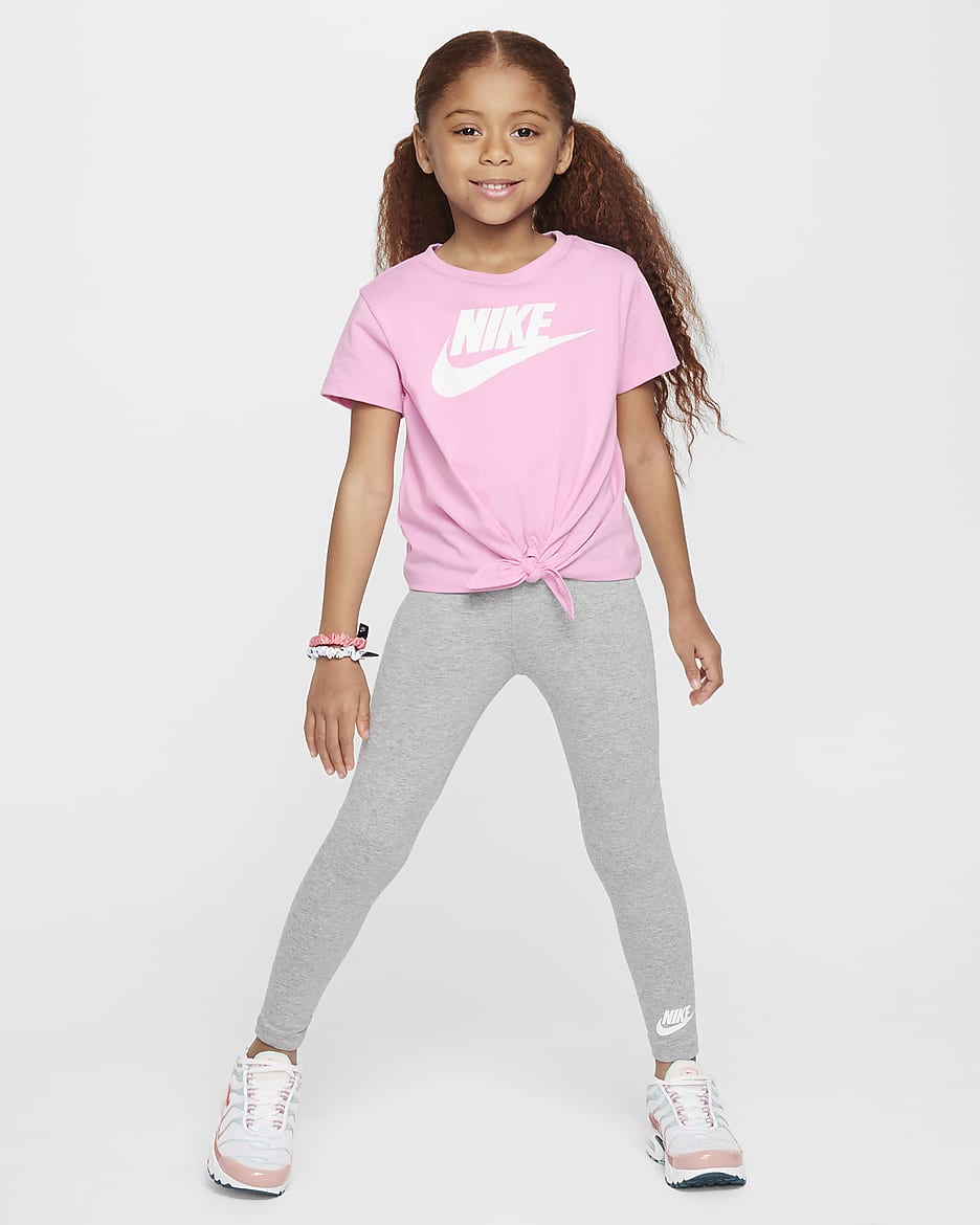 Nike Little Kids Tie Front Tee and Leggings Set